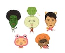 かわいくユニークな似顔絵、イラスト描きます。 イメージ2