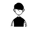 白黒のシンプルなアイコンを提供します 汎用性の高い白黒の人物イラストを破格で提供いたします！ イメージ4
