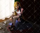 雰囲気のあるキャラクターイラスト制作致します 一枚絵、立ち絵、パーツ分けイラスト、歌ってみたイラストなど！ イメージ4