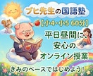 小4・小5 平日昼｜国語のプロがウェブ授業をします 不登校・ホームスクーリングの中学受験。平日昼のプロ国語指導。 イメージ1