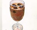 絵の具でドリンク描きます アナログで表現するあたたかいタッチ イメージ2