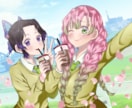 最短１週間！キラキラ可愛い女の子描きます SNSアイコン・ヘッダー/サムネイル/立ち絵など　商用OK！ イメージ1