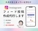 インスタのフィード投稿作成します 競合調査のやり方がわからない方におススメ！ イメージ1