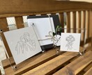 ギフトプランB/イラスト/似顔絵描きます 写真を元に線画でオリジナルイラスト作成！ イメージ1
