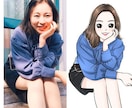 格安！写真を元に可愛いアニメ風の似顔絵を描きます お写真を元に似顔絵イラストをお描きします！ イメージ2
