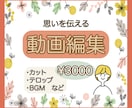 思い伝わる動画編集いたします その動画誰に届けたいですか？それがとてもだいじです！ イメージ1