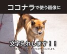 文字入れします ココナラで使う画像に文字入れします！ イメージ5