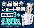 商品紹介ショート動画の台本を3本作ります 冒頭フック・セリフ・撮影指示まで｜修正2回 イメージ2