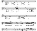 メロディーの楽譜とデモ音源を作ります 楽譜のない曲を採譜します。音程・リズムを取るのに最適です。 イメージ1