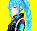 SNSのアイコン制作します パキっとした印象のイラスト描きます！ イメージ2