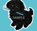 リアルなモノクロ　スタイリッシュなペット画描きます モノクロで描く、リアル×スタイリッシュなペットアート イメージ4