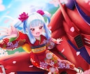 鮮やかでキャッチ―な一枚絵やアイコンを描きます 美少女系、メカ系が得意！業界11年の現役デザイナーが制作 イメージ1