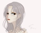 イラスト作成いたします アンニュイな女性や線の細めな男性などのイラストをお描きします イメージ2