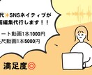 経験豊富な編集者が高クオリティの動画納品します Z世代・SNSネイティブの私が動画編集を担当します！満足度高 イメージ1