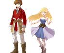 お試し価格★立ち絵お描きします フリーゲーム・TRPG・小説などのキャラクターにどうぞ* イメージ1