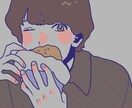 シンプルでレトロなイラストを描きます InstagramやTwitterのアイコンやヘッダーなど イメージ1