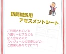 訪問鍼灸用アセスメントシート、すぐに使えます 介護サービスなどの利用状況も記入できる！ イメージ1