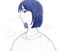 大人かわいいアイコン用イラスト描きます インク１色のみでかわいくお描きします0v0 イメージ9