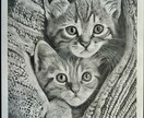 犬・猫を鉛筆画でリアルな似顔絵を描きます お気に入りの画像を絵にして飾ってみませんか‼️ イメージ2