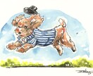 誇張しない＊水彩にがおえ描きます ナチュラルタッチなイラスト♪贈り物やおうちのインテリアに。 イメージ4