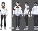 キャラデザから3DモデルのVtuberを制作します 修正無制限！終身アフターサポート！VRchat対応可！ イメージ5