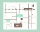 雰囲気に合うシンプルで分かりやすい地図を作成します 修正無制限│名刺・ショップカード・HP等に│ai納品可能 イメージ2