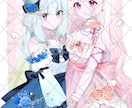 可愛いゆめかわ女の子を提供します かわいいイラストならお任せ下さい。早く丁寧に制作します！ イメージ2