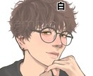 タレ目君2枚セット販売いたします SNSアイコン、サムネなどにすぐ使えるイラスト完成品です イメージ2
