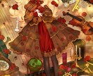 一枚絵イラスト描きます オリジナルキャラクターや似顔絵など イメージ1