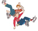 浮遊×人物⭐︎ポップで親しみあるイラスト描きます 挿絵・アイコン・プレゼントなどちょっぴり個性出したい方へ！ イメージ1