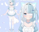 キャラデザ＋パーツ分け高品質で制作します 可愛い×儚い、印象に残るキャラクターを制作します イメージ1