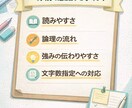 ES・自己PR・志望動機を丁寧に添削します 読みやすさ、論理性、文字数指定を意識し、伝わるESに整えます イメージ3