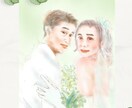 似顔絵オーダーイラストや挿し絵をお描きします リアルっぽく　水彩よりの優しいタッチで仕上げます。 イメージ10