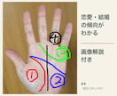 画像解説付き｜手相で恋愛と結婚の傾向を読み解きます 愛情の表し方・相性のいい相手のタイプを、線ごとに解説 イメージ1