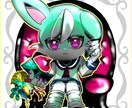 即日可&最安値！デフォルメキャラを描きます キラキラとして、雰囲気のある絵に仕上げます イメージ1