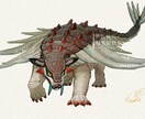 ゲーム用イラスト、立ち絵などを描きます 唯一無二のモンスター、ドラゴン、動物、ケモノなどを描きます イメージ2