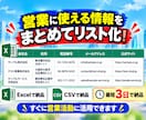 地域・業種指定の営業リスト50件を作成します 会社名・電話番号・公式サイト・問い合わせ先付き！ イメージ2