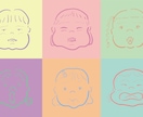 シンプルでゆるい手描き似顔絵をお届けします 人物や動物の似顔絵、そのほかでもご相談に応じます イメージ1