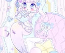 描き込みのある1枚絵描きます 魅力を1枚にたっぷり詰め込んで見応えのあるイラストを描きます イメージ5