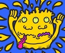 ポップイラストを描きます POPで不思議なキャラクターの集まり イメージ1