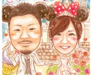 先着5組様まで2名様4000円★結婚式の似顔絵ます 賑やかでポップな似顔絵でハッピーな新婚生活を彩ります♪ イメージ8