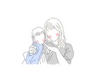 線画でのイラスト描きます お写真を元にあなたにとって特別な1枚を！ イメージ4