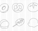 シンプルな線画イラストを描きます シンプルアイコンやメニューの挿絵にどうぞ イメージ6