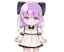 お顔がかわいい女の子ミニキャラ製作します 最短3日で納品可能！お顔がかわいいのが売りです！✿ イメージ2