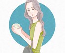 漫画風◎おしゃれな手書きイラスト描きます SNSアイコン、美容系、ファッション系幅広く対応しております イメージ4