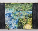 油絵のようなクレヨン画描きます 重厚で深みのある絵画を置いてみませんか イメージ1