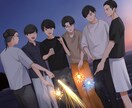 等身/ミニキャラ/一枚絵etc　なんでも描きます リアルと2次元が混合したような絵を描く人を探している方に イメージ4
