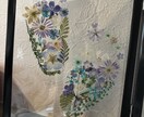 本物の押花使用！手形足形をフラワーアートで作ります 形どりは不要！写真されあればok✦ฺ イメージ6