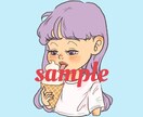 ゆるかわ女の子のスタンプ描きます 可愛いオリジナルのLINEスタンプを作りませんか? イメージ1