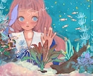 歌ってみたやアイコンに！女の子イラストを制作します 世界観重視のおしゃれなイラスト｜修正2回まで◎ イメージ3